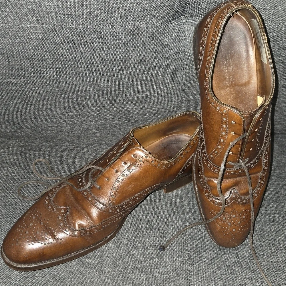 Edward Green Brown Leather Brogues | Size 7.5 #N10